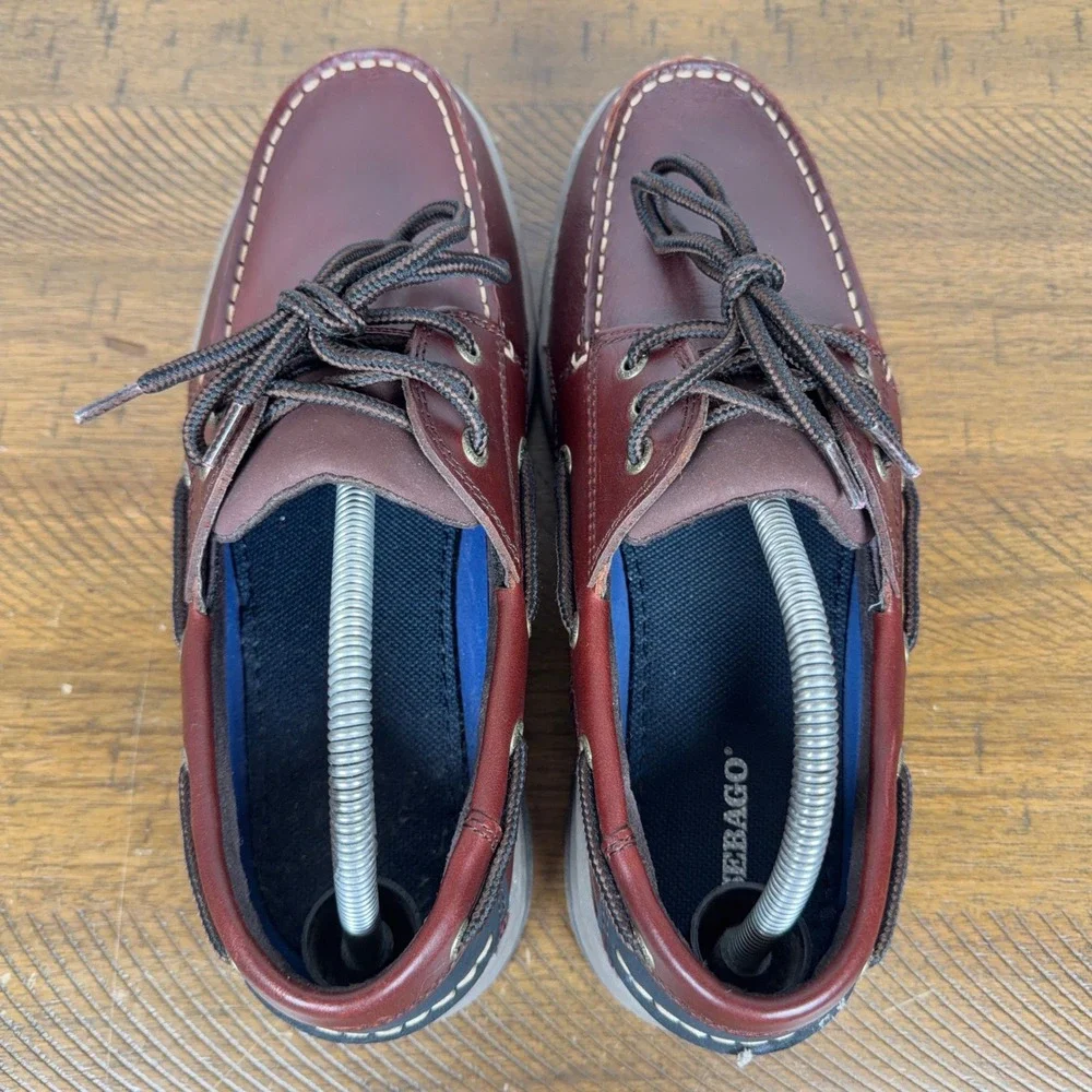 Sebago Boat‎ Shoes Mens 10 Brown Smooth Bluefin Ox Leather Nautical Deck Shoes